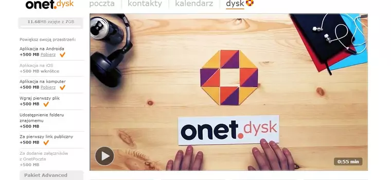 Onet. Dysk - nowy konkurent Dropboksa