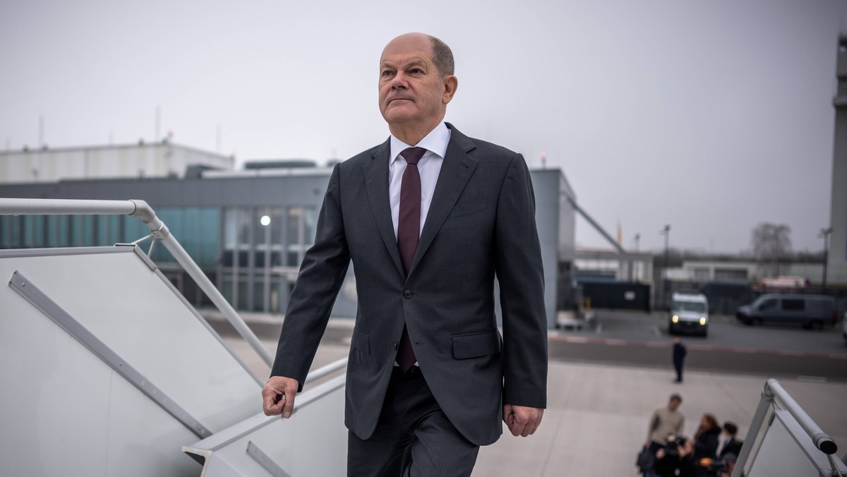 Kanclerz Olaf Scholz w Waszyngtonie apeluje o wsparcie dla Ukrainy