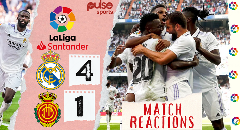 Social media reactions as Real Madrid crush Mallorca at home on Sunday afternoon in La LIga