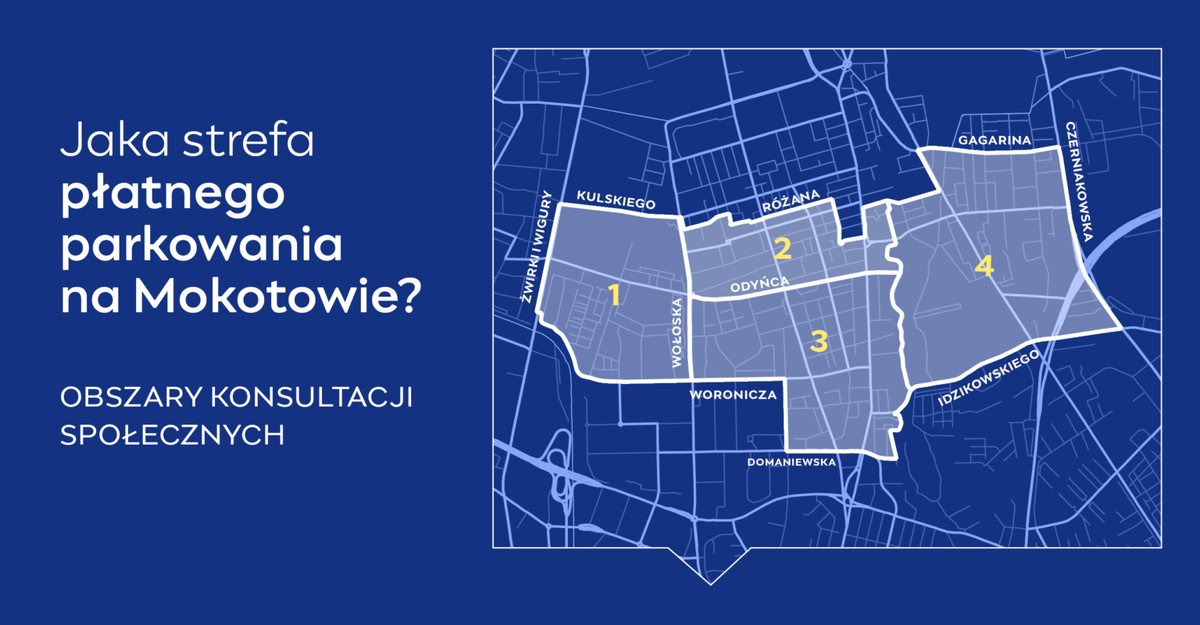 Planowana Strefa Płatnego Parkowania dla Mokotowa