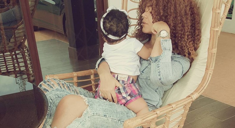 Nadia Buari and baby