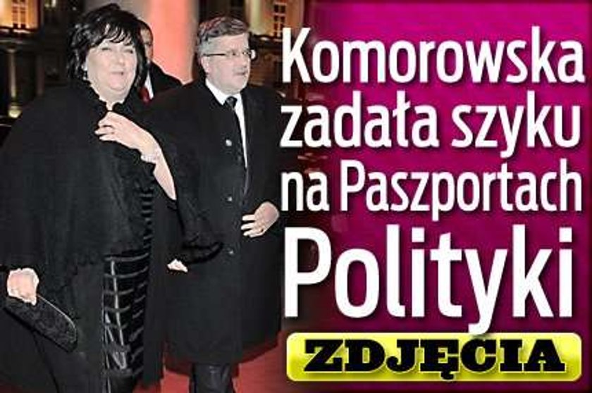 Komorowska zadała szyku na Paszportach Polityki. FOTO