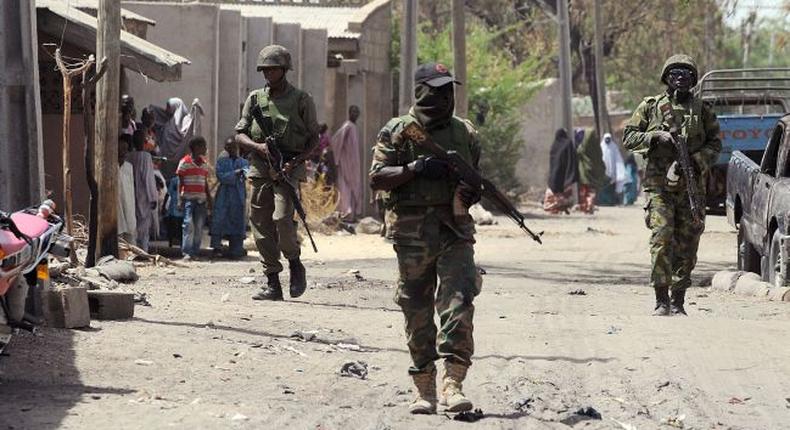 Soldiers stationed in the three Northeast states most ravaged by attacks by Boko Haram.