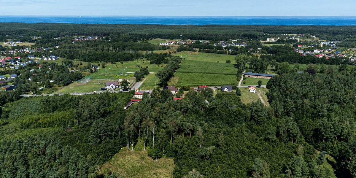 Widok na wsie Kopalino i Lubiatowo - miejsce planowanej budowy elektrowni atomowej