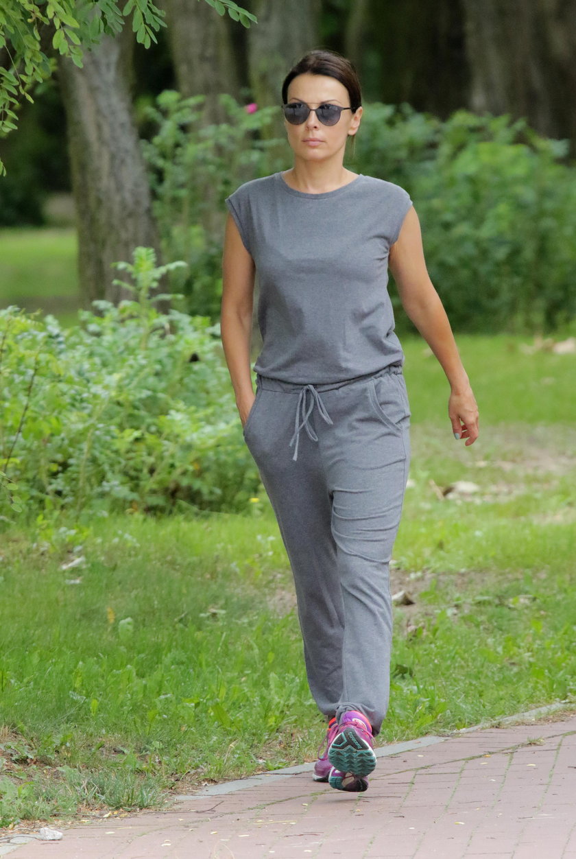 Katarzyna Glinka na spacerze