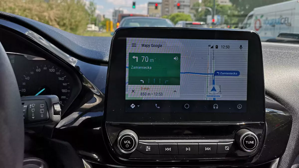 Google Maps w Android Auto