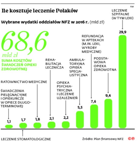 Ile kosztuje leczenie Polaków