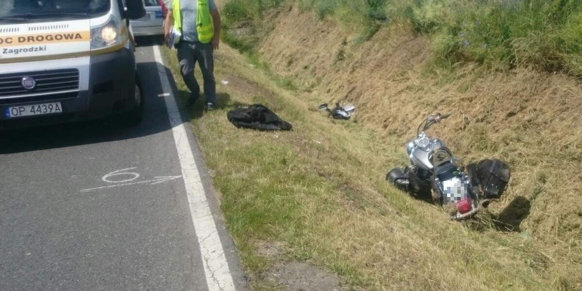 Śmiertelny wypadek pod Niemysłowicami. Motocyklista potrącił pieszą