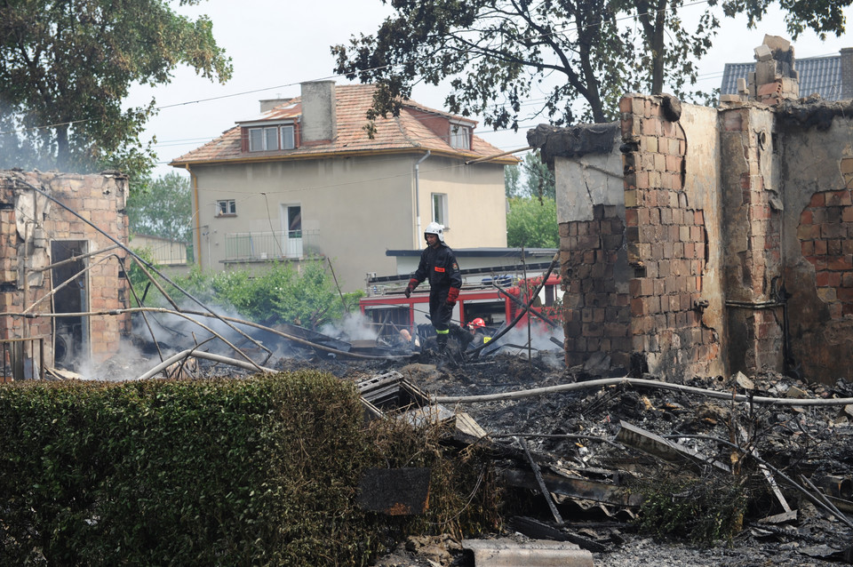 PYRZYCE POŻAR DOMU MIESZKALNEGO