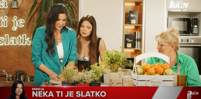 Milica Pavlović u emisiji "Neka ti je slatko"