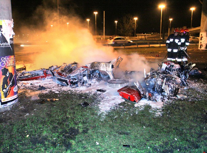 Jeden dziennikarz zginął, drugi walczy o życie po wypadku ferrari