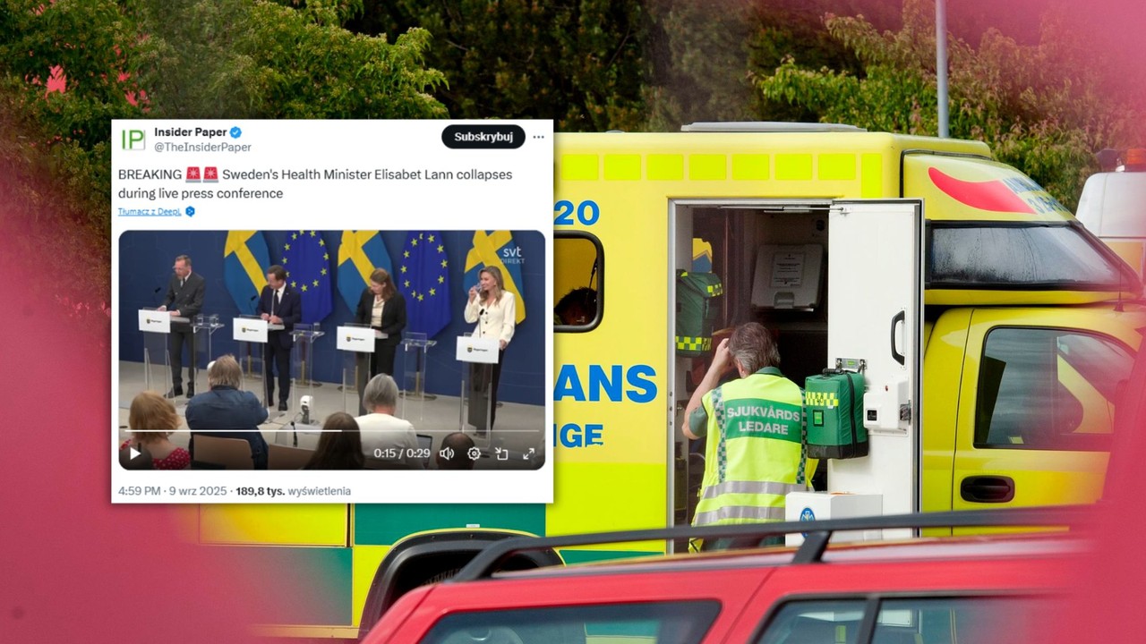 Poruszające chwile na konferencji. Szwedzka ministra zasłabła przed kamerami