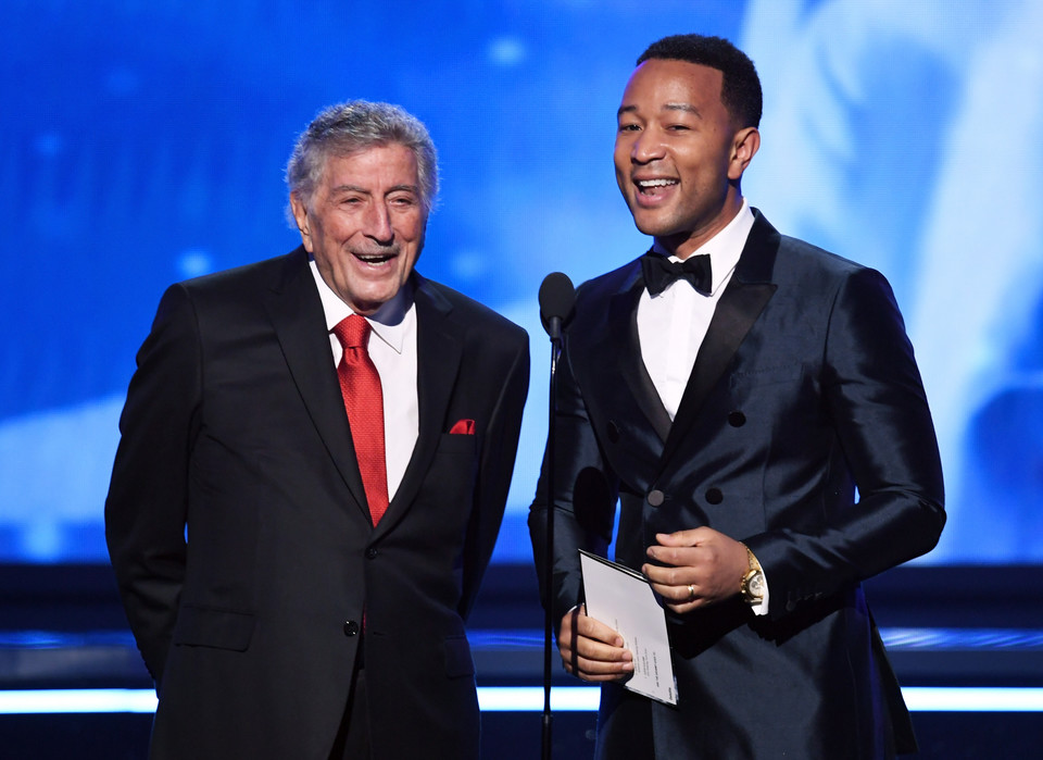 Tony Bennett i John Legend na gali Grammy 2018