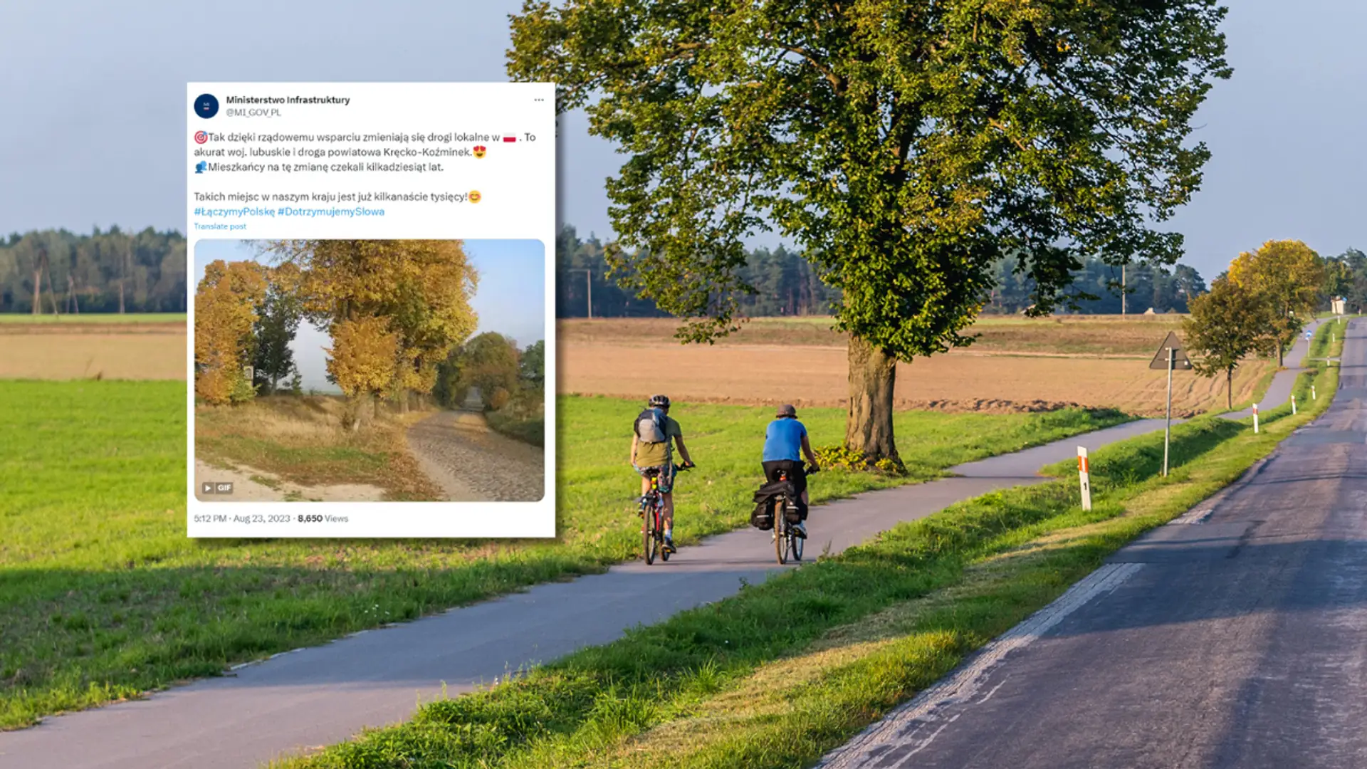 Ministerstwo przebudowało lokalną drogę. "Było ładnie, jest brzydko"