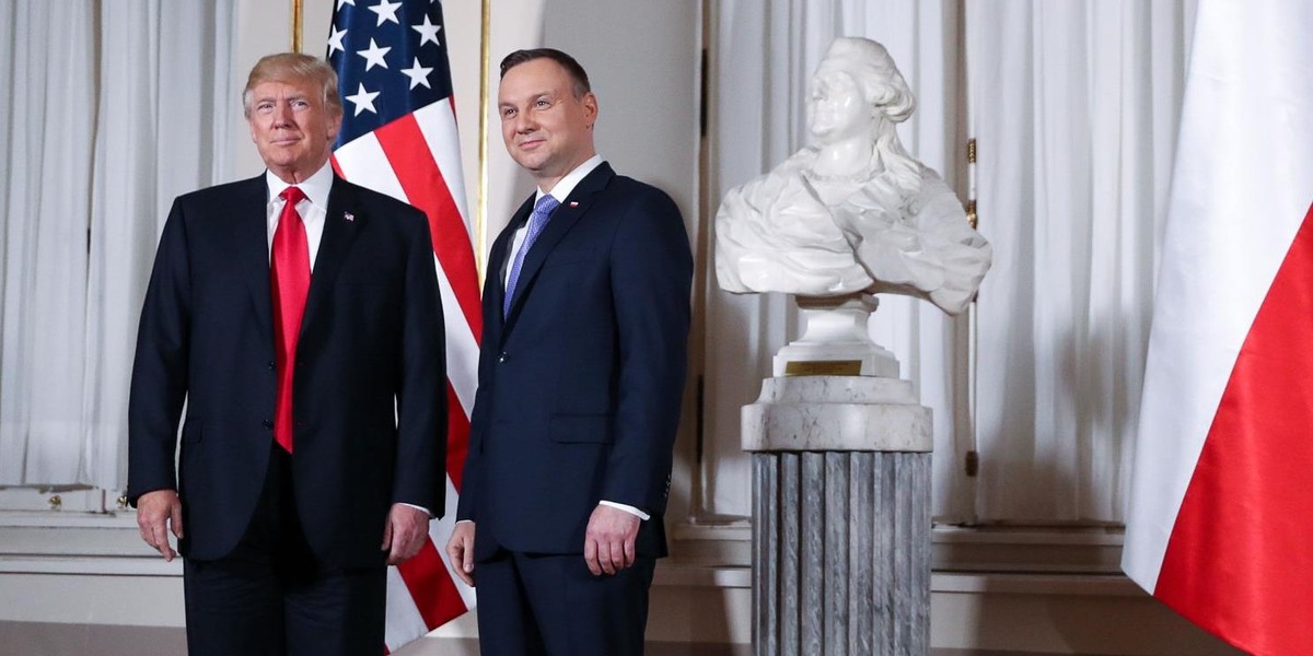 Andrzej Duda i Donald Trump