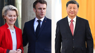 Macron i von der Leyen chcieliby mieć Chiny "po swojej stronie" na wojnie w Ukrainie