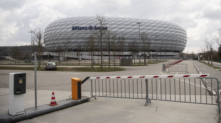 Münchenben 14 500 néző lehet majd a magyarok elleni Eb-meccsen. / Fotó: EPA/: Lukas Barth-Tuttas.