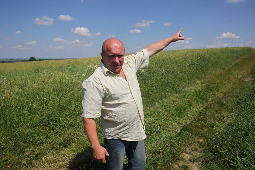 Stanisław Kurek na polu