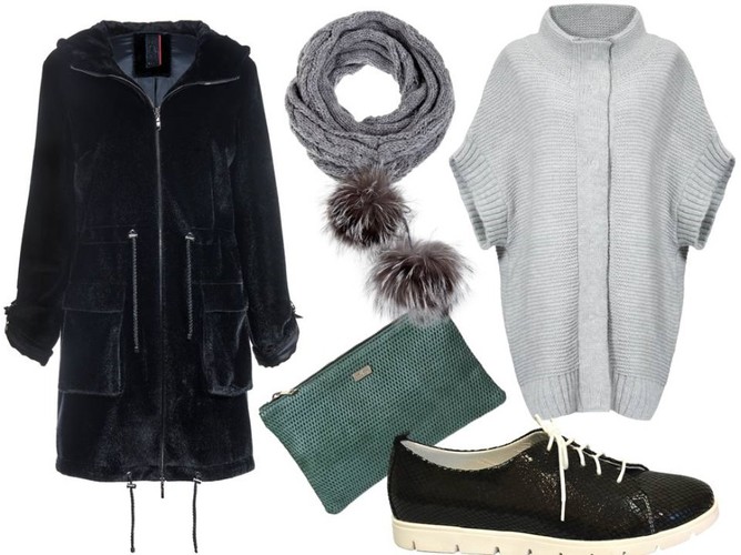 Płaszcz- Midori/midori.pl, szalik –Gena/gena.pl ,buty-Follow me/followmebutik.pl, torebka-Antbag by ania/antbags.pl, sweter - TOK/tok.net.pl