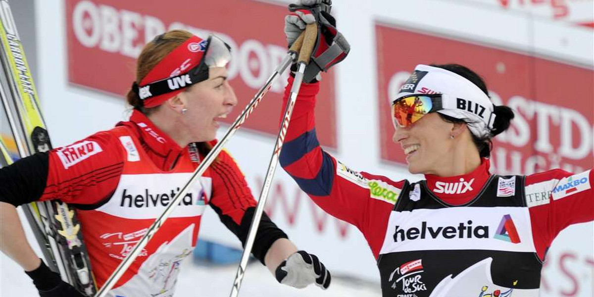 Marit Bjoergen pokonała Justynę Kowalczyk w biegu na 3 kilometry stylem klasycznym w Toblach podczas zawodów Tour de Ski