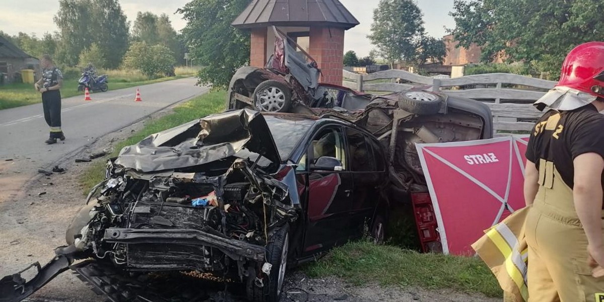 Tragedia w Bujnach Szlacheckich. Zatrzymał się na przydrożnej kapliczce. Nie żyje.