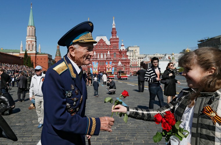 Dzień Zwycięstwa na Placu Czerwonym w Moskwie