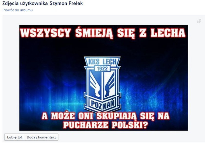 Co to za mistrz Polski?! Fani wyśmiewają w memach Lecha Poznań