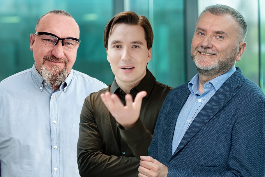 Od lewej: Paweł Badzyński, współwłaściciel software house`u Sensi Labs, Marcin Żukowski, współzałożyciel NEWHOMERS i Nieagencji, inwestor w klubie Impact Angels i COBIN Angels oraz Wojciech Pysiewicz, założyciel WP2 Investments