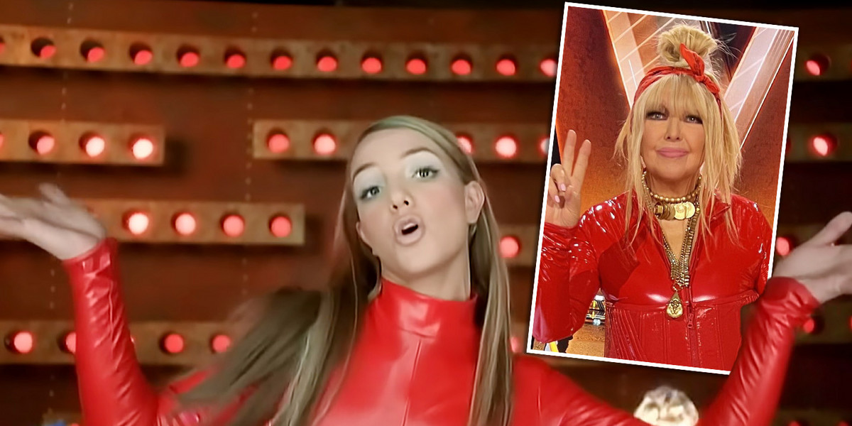 Maryla Rodowicz niczym Britney Spears. Na czerwono i w lateksie!