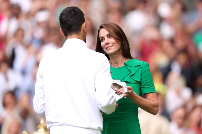 Kejt Mildton i Novak Đoković na Vimbldonu