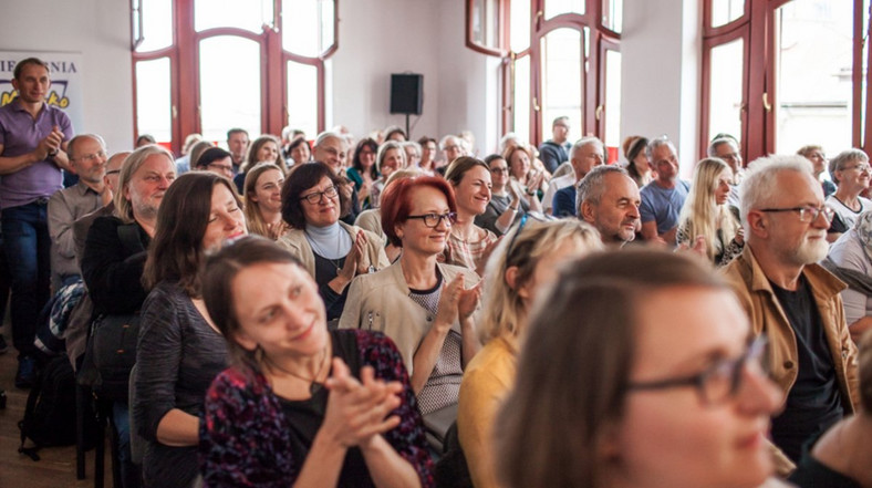 Widownia na jednym ze spotkań 6. edycji Festiwalu im. Zygmunta Haupta