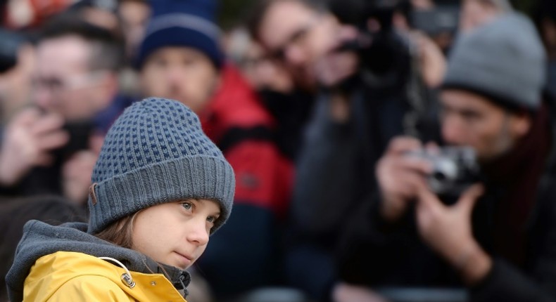 Thunberg was heading home, having stopped off in Italy Friday to join one of the weekly climate strikes that she inspired