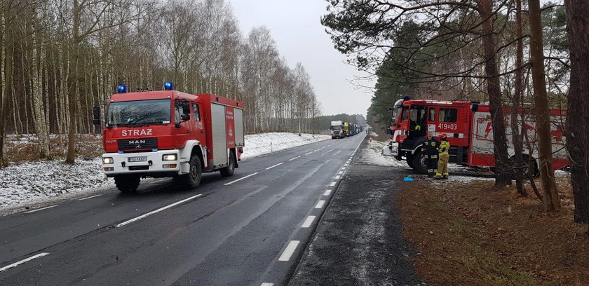 Wypadek koło Brzozówki