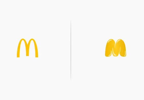 Otyłe łuki McDonald’s, czyli co by było, gdyby logo popularnych marek korzystały z ich produktów