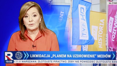 Danuta Holecka na antenie TV Republika.