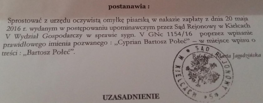 Sąd kazał 9-latkowi spłacić dług żyjącego ojca