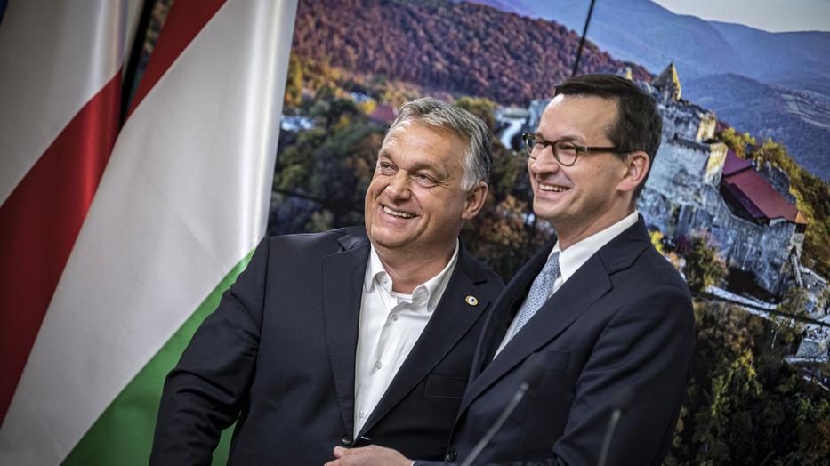 Orbán Viktor magyar és Mateusz Morawiecki lengyel miniszterelnök megvétózta az EU-s költségvetést, nem akarnak jogállami bábáskodást kormányaik felett /Fotó: MTI/Miniszterelnöki Sajtóiroda/Benko Vivien Cher