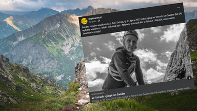 Nie żyje wybitny polski wspinacz Jan Świder; zginął w słowackich Tatrach