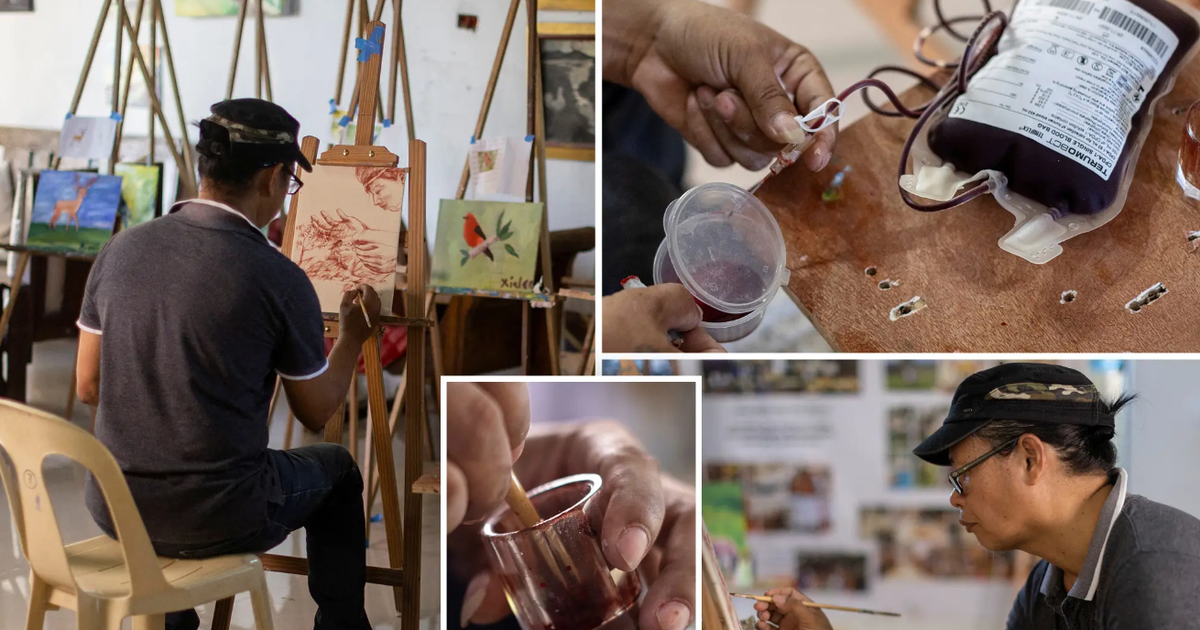 The Filipino artist who paints with his blood - Vimarsana News