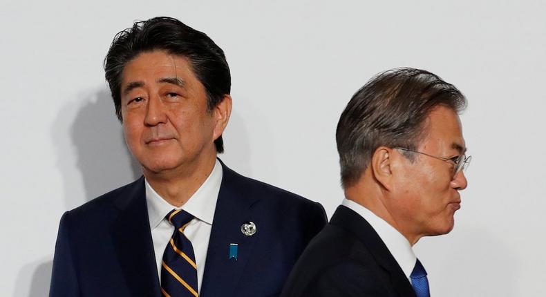 japan south korea abe moon