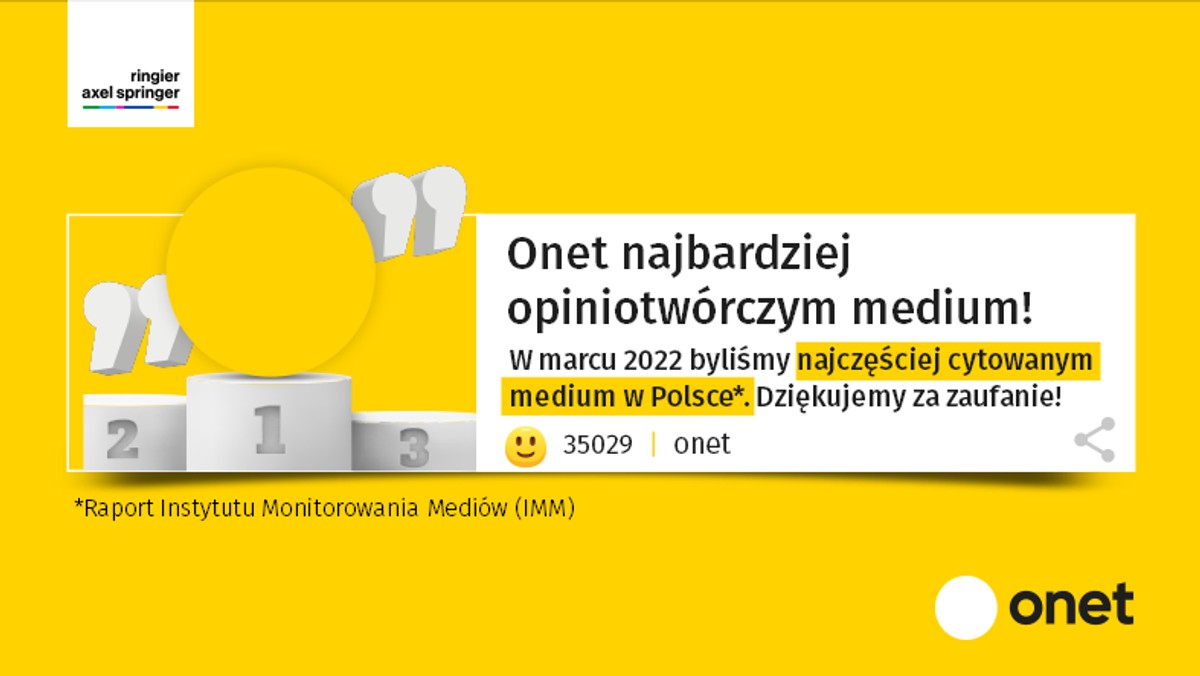 Onet najbardziej opiniotwórczym medium