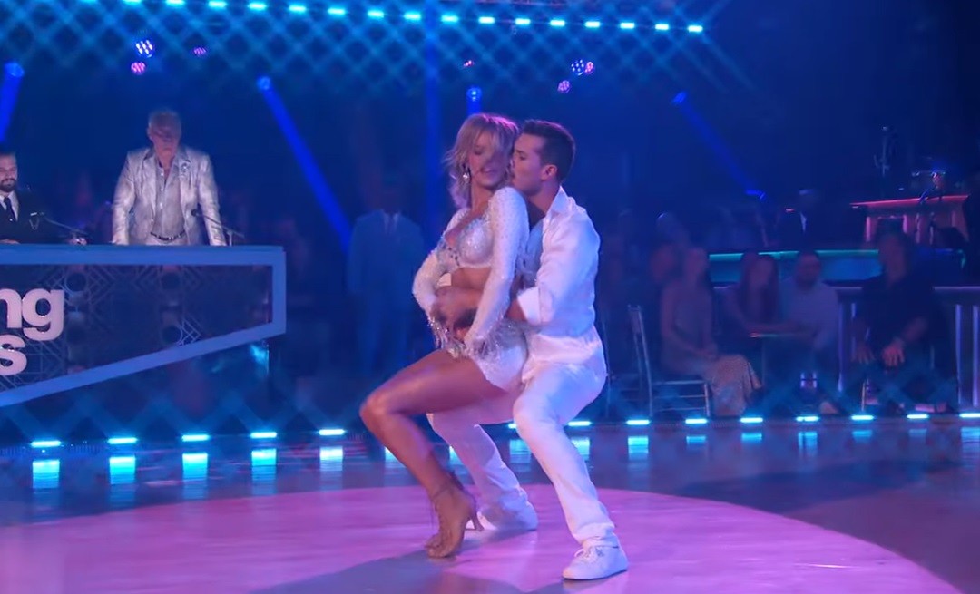 Brooks Nader a Gleb Savchenko v americkej verzii tanečnej šou Let's Dance.