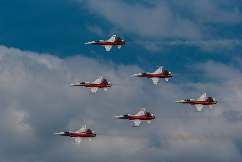 Patrouille de Suisse na pokazach Air Show w Radomiu