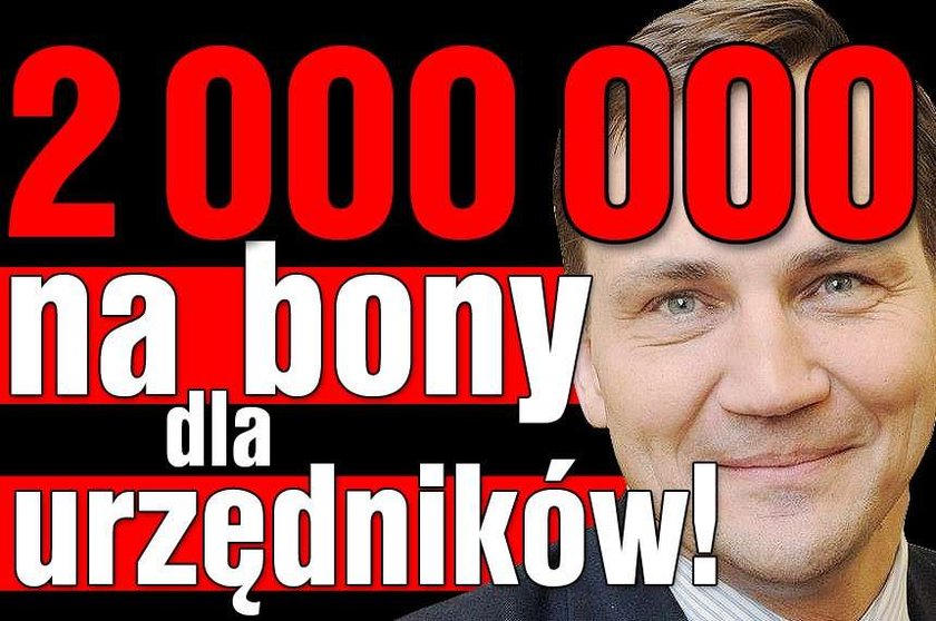 2 000 000 na bony dla urzędników!