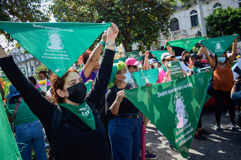 Manifestacja w Salwadorze wspierająca bezpieczną aborcję (wrzesień 2022)