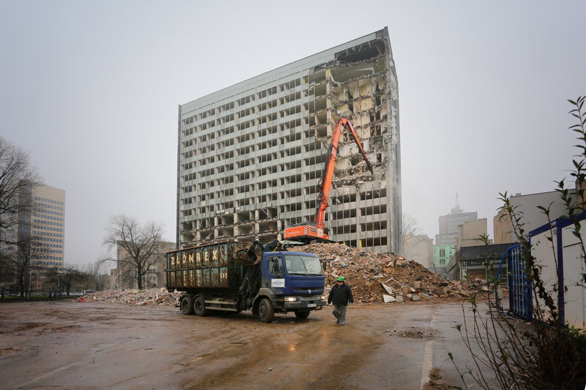 Rozbiórka Hotelu Centrum