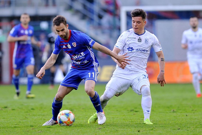 Pilka Nozna. Ekstraklasa. Piast Gliwice - Lech Poznan 19.05.2019