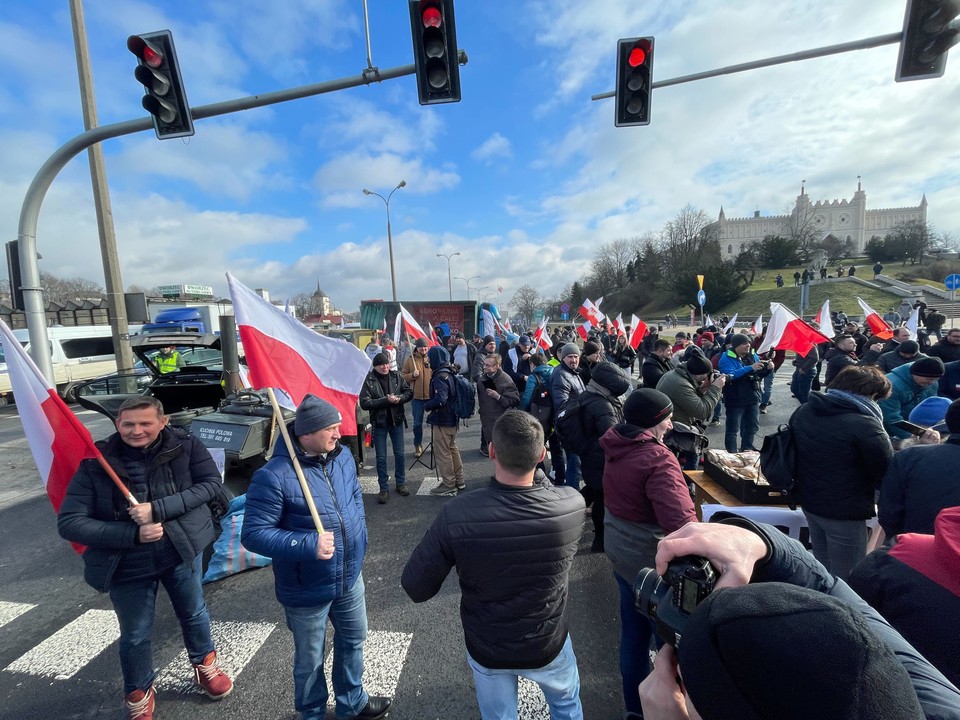 Lublin: protest rolników z Agrounii