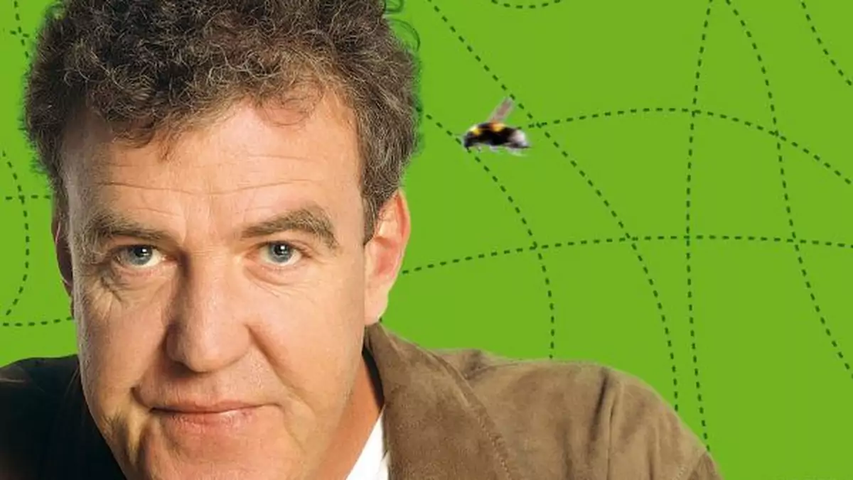 Jeremy Clarkson na okładce książki "Doprowadzony do szału"