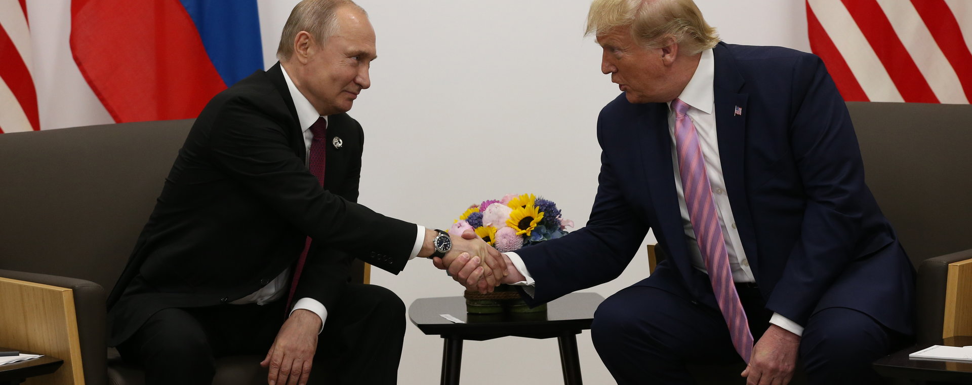 Donald Trump i Władimir Putin w 2019 r.